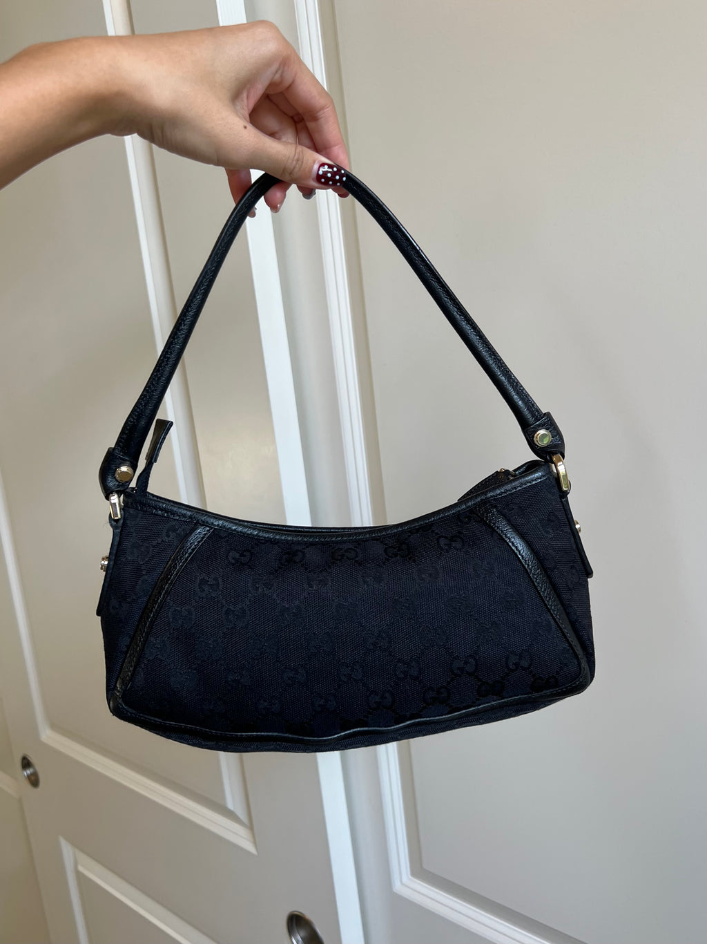 Gucci Abbey D-Ring Monogram Shoulder Bag