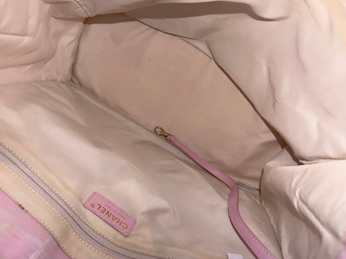 Chanel Ligne Pink Travel Tote