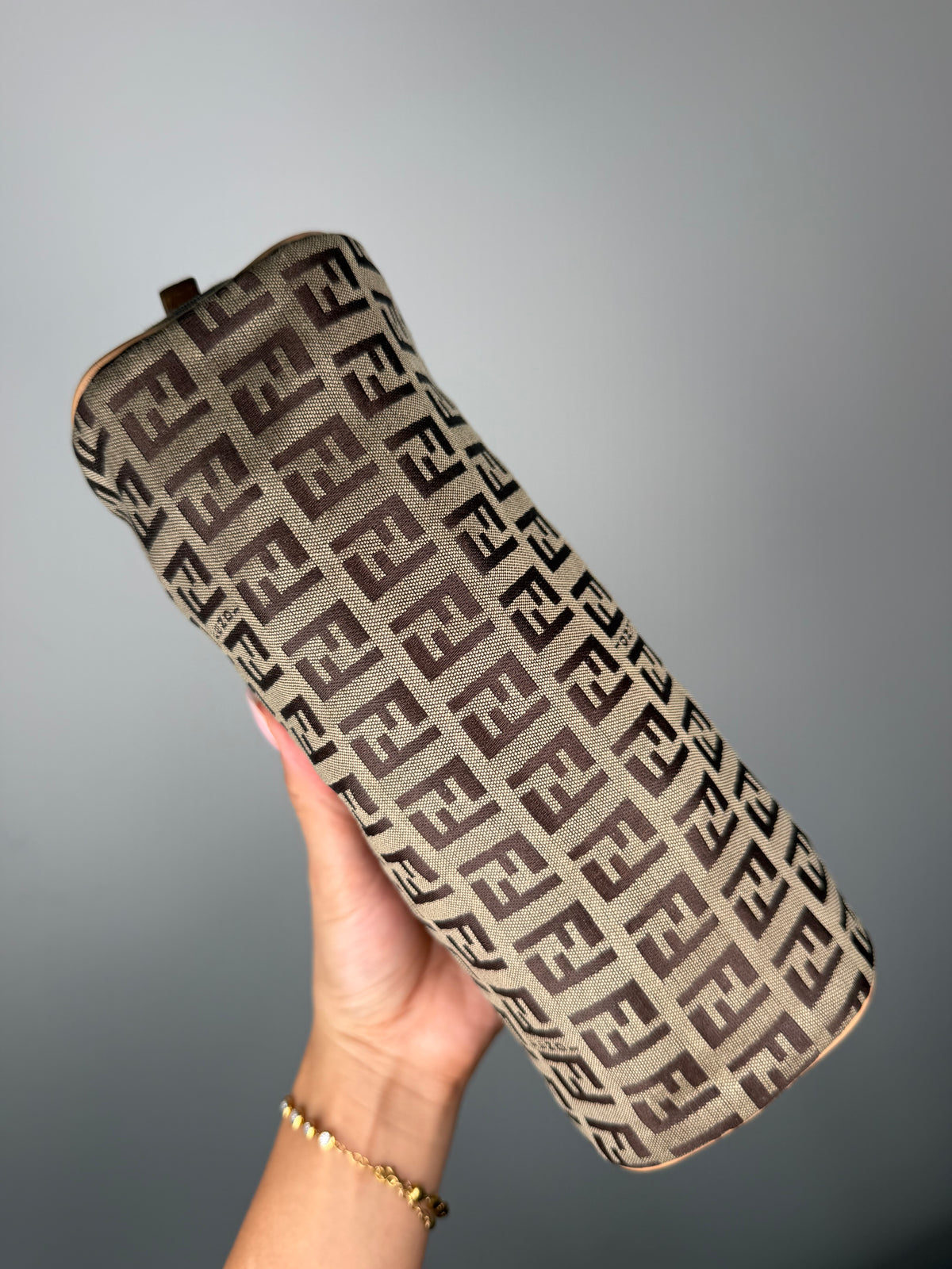 Fendi Zucchino Mini Barrel Pochette