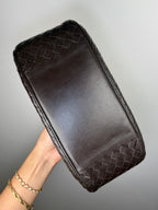 Bottega Veneta Intrecciato Double Flap Shoulder Bag