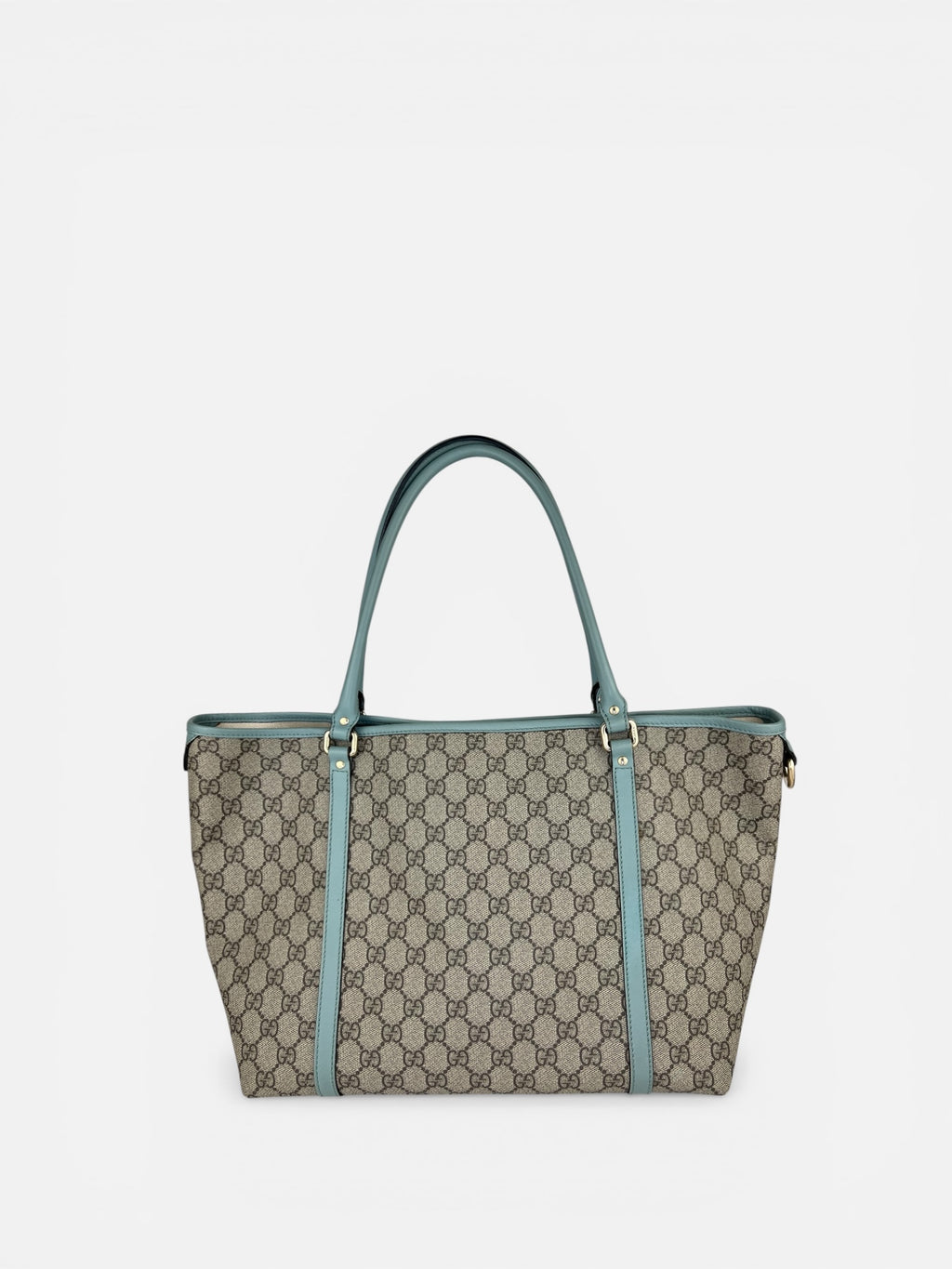 Gucci Monogram Tote bag with Leather Trim