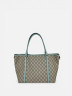 Gucci Monogram Tote bag with Leather Trim