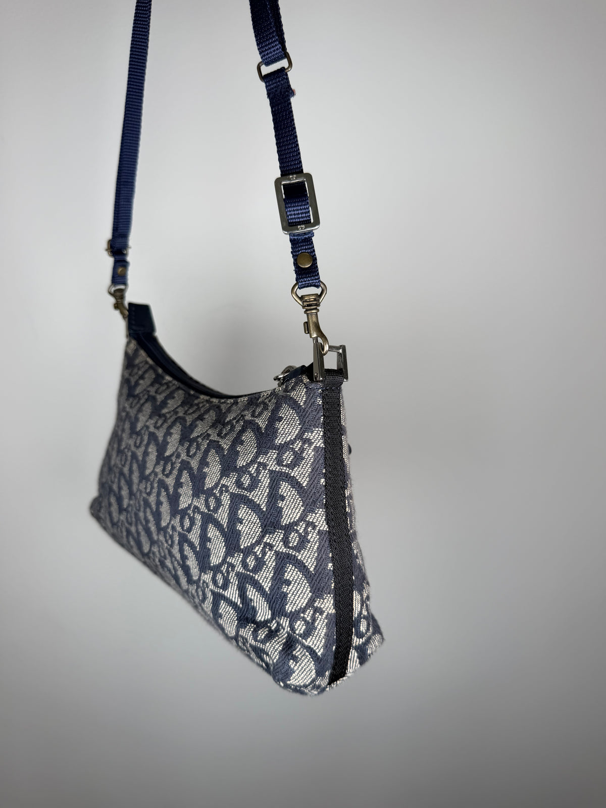 Christian Dior Navy Trotter Shoulder Bag