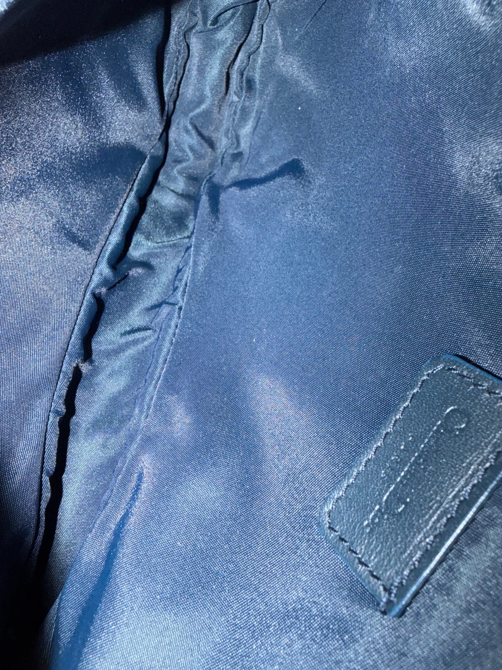 Christian Dior Trotter Monogram Navy Saddle Pochette Bag