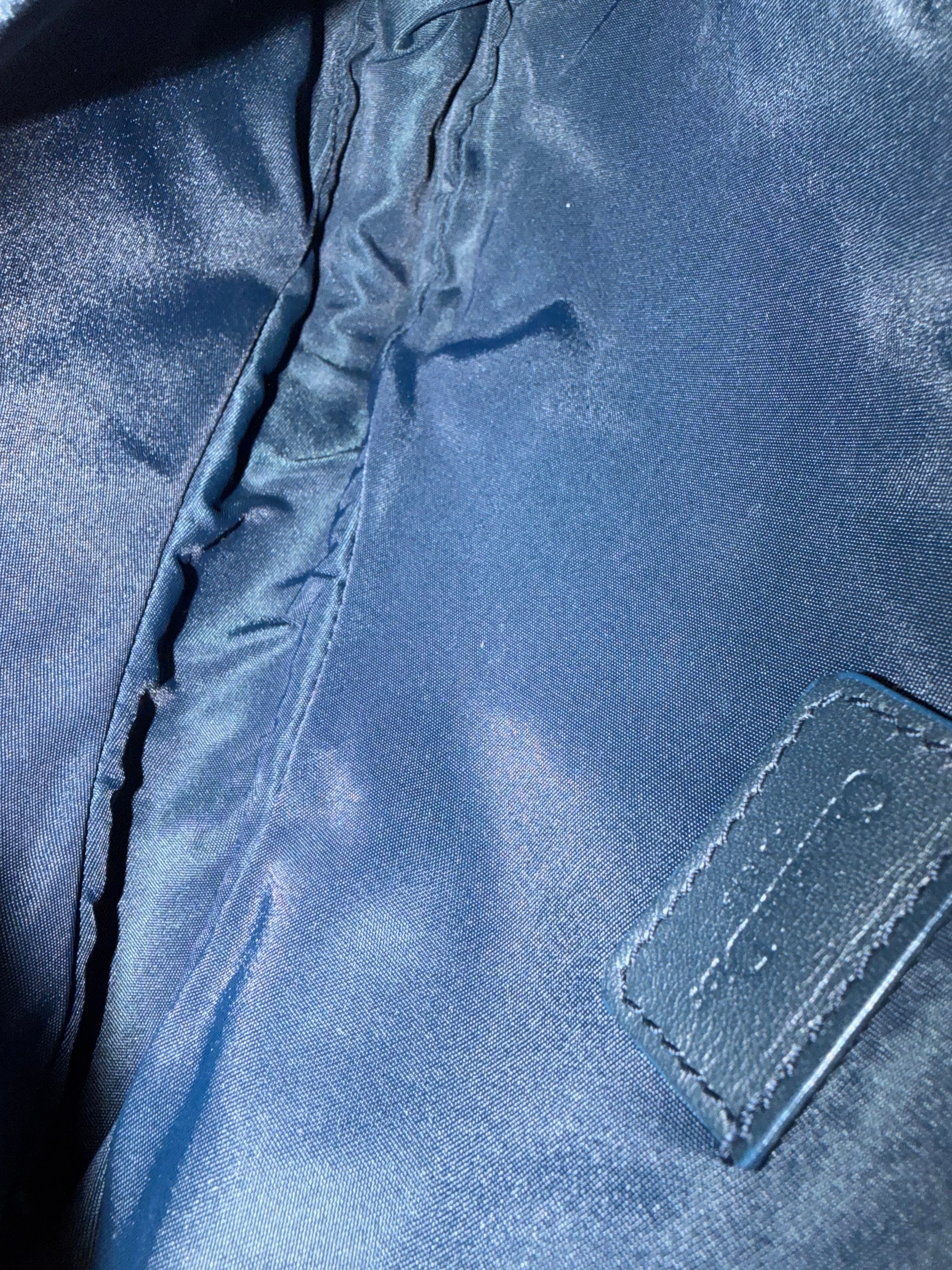 Christian Dior Trotter Monogram Navy Saddle Pochette Bag