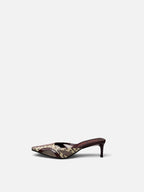 Miu Miu Maroon Mesh Mules