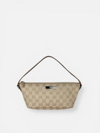 Gucci Tan GG Boat Pochette Bag