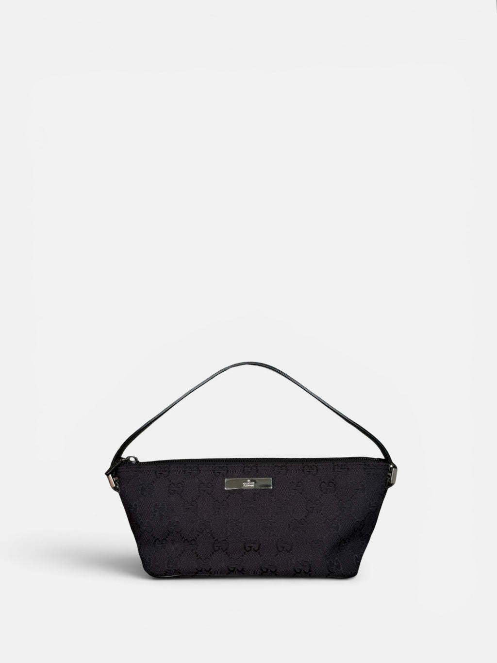 Gucci Black GG Boat Pochette Bag