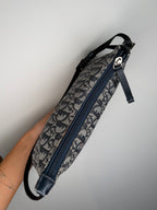 Christian Dior Navy Trotter Pochette Bag