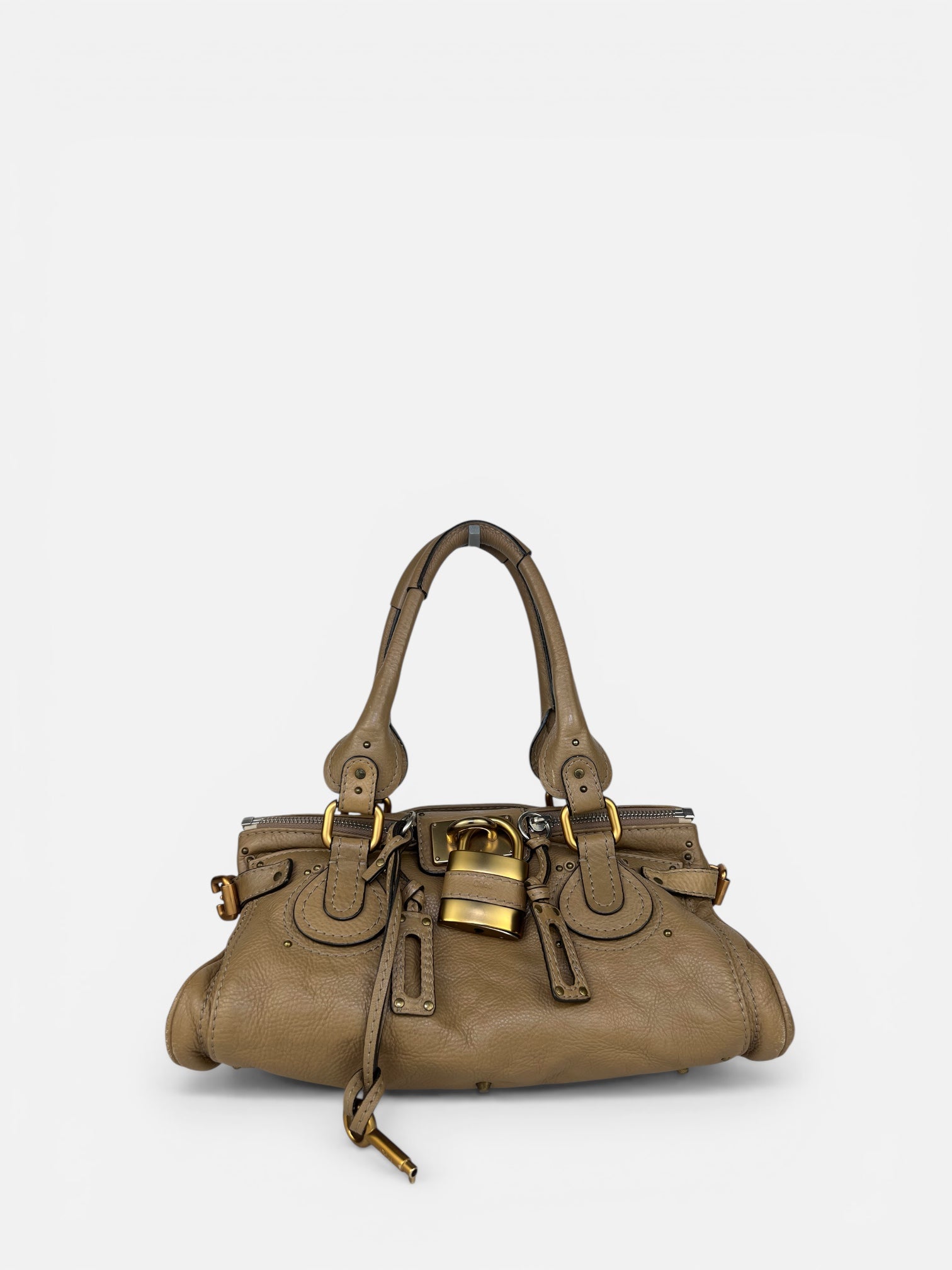Chloe Paddington Shoulder Bag in Taupe
