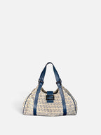 Fendi Zucchino Shoulder Bag in Ivory
