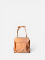 Prada Satin Bow Embroidered Handbag in Peach