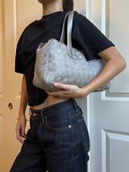 Chanel Silver Ligne Travel Shoulder Bag