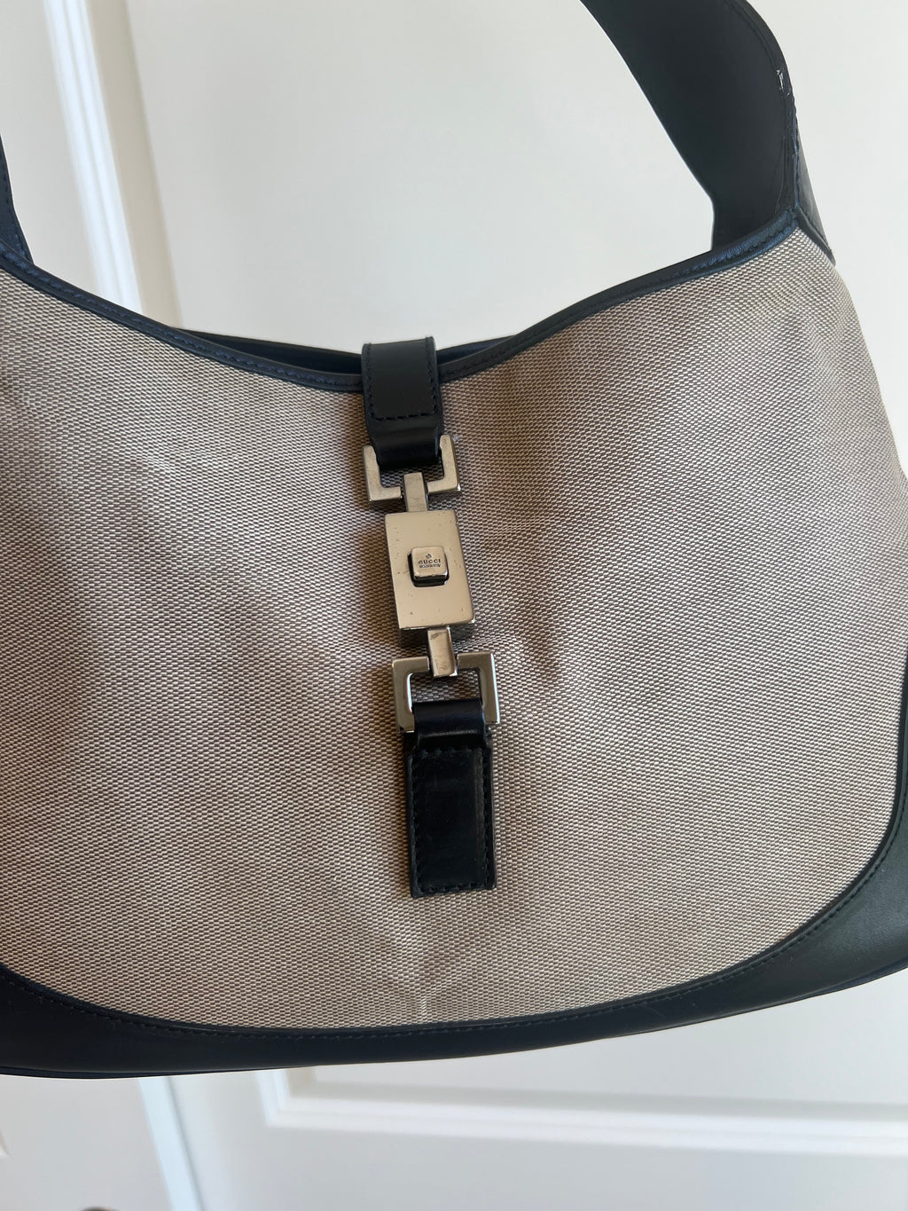 Gucci Jackie Canvas Shoulder Bag