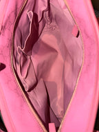 Gucci Monogram Imprime Joy Pink Tote Bag