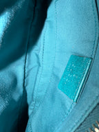 Gucci Monogram Nailhead Teal Trim Chain Bag