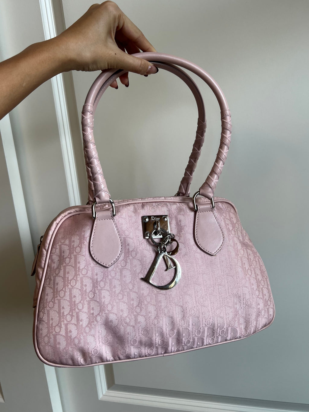 Dior Trotter Pink Lovely Logo Handbag