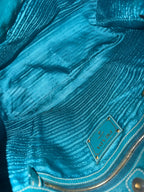 Prada Vitello Daino Teal Hobo Bag