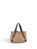 Gucci Horsebit Monogram Pelham Leather Tote