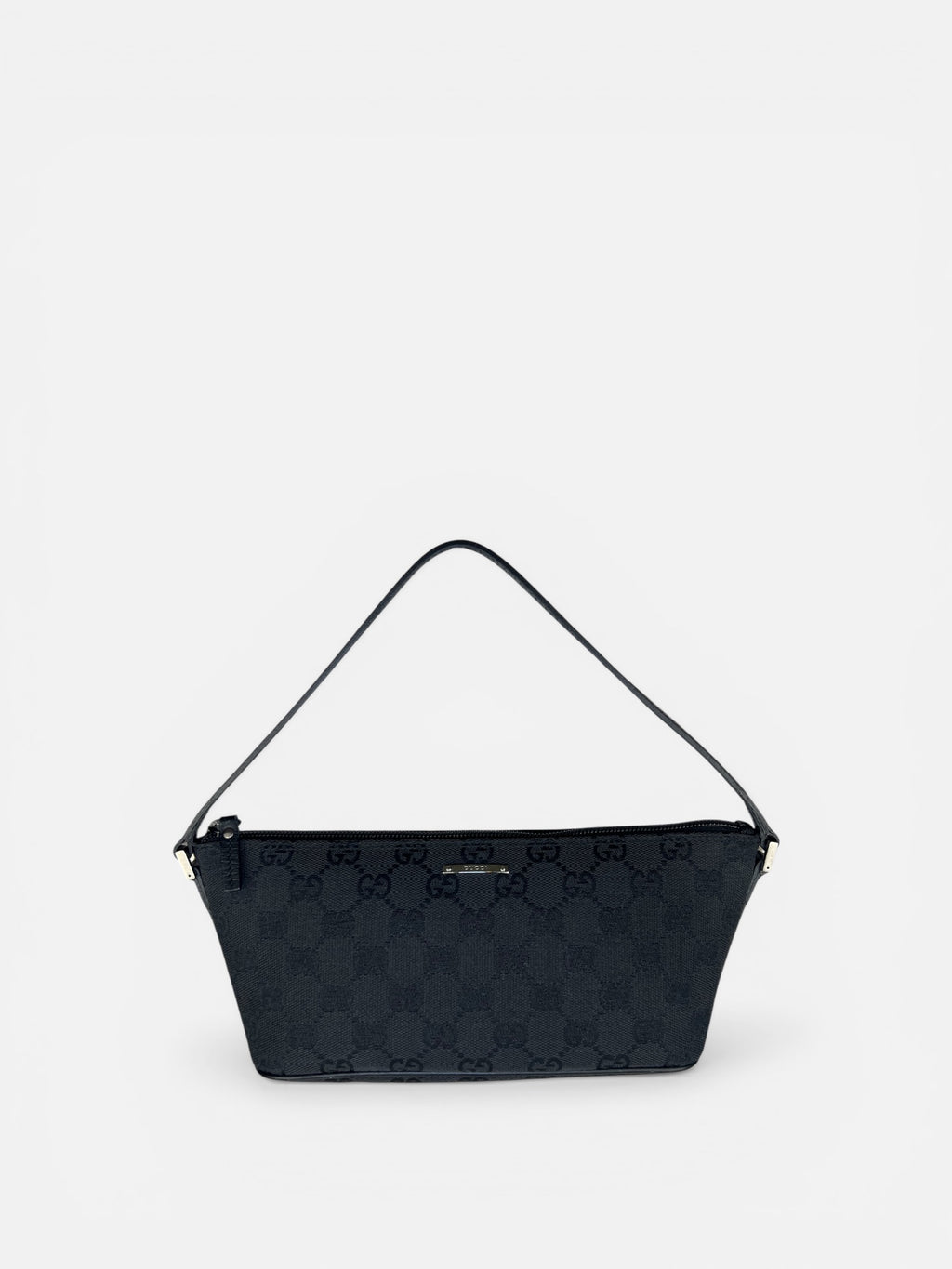 Gucci Black GG Boat Pochette Bag