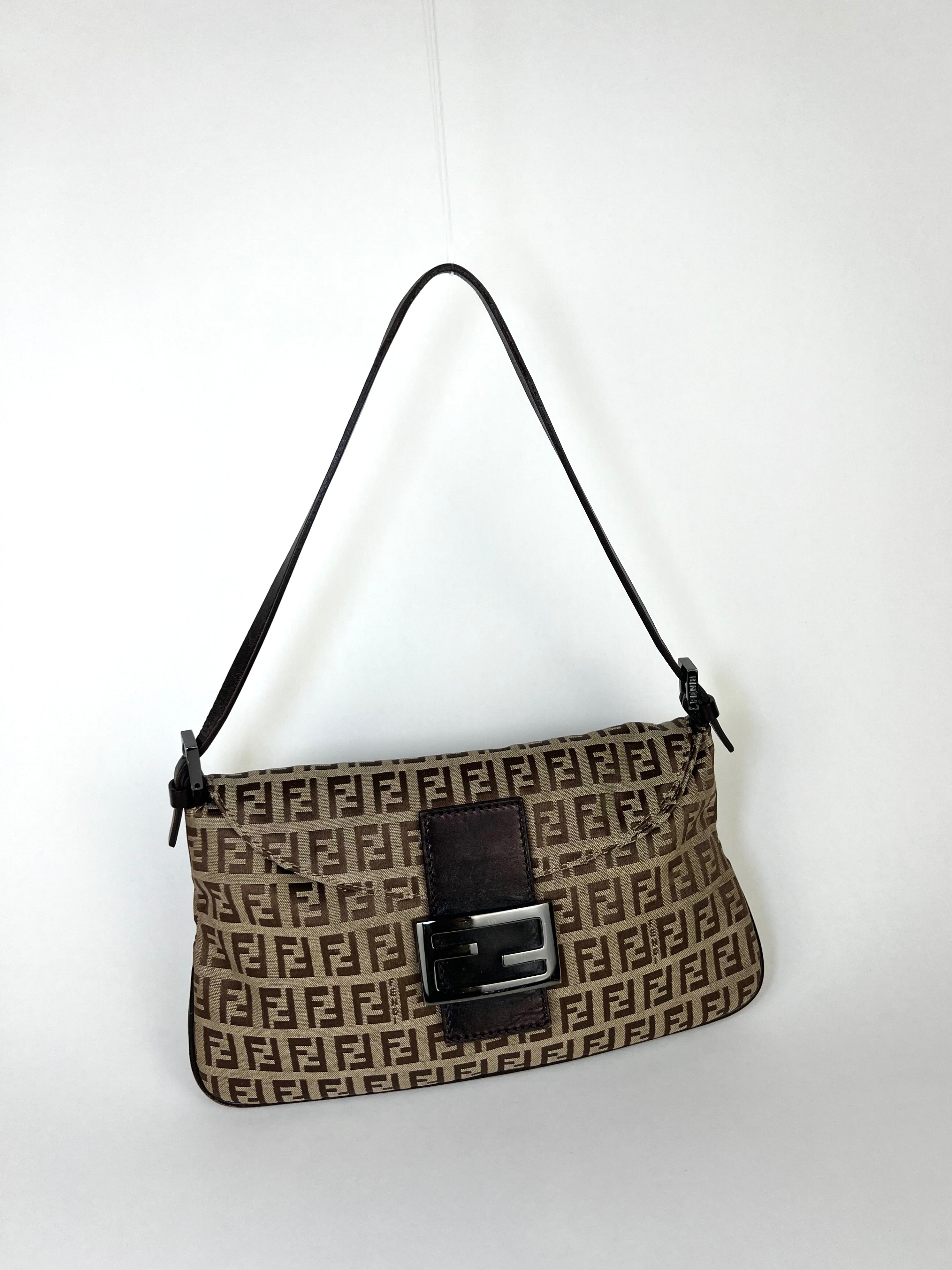 Fendi Zucchino Mamma Shoulder Bag
