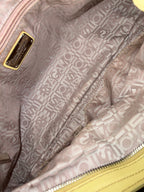 Salvatore Ferragamo Gancini Shoulder Bag in Butter Yellow