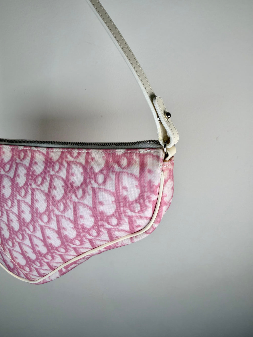Christian Dior Trotter Monogram Saddle Pochette