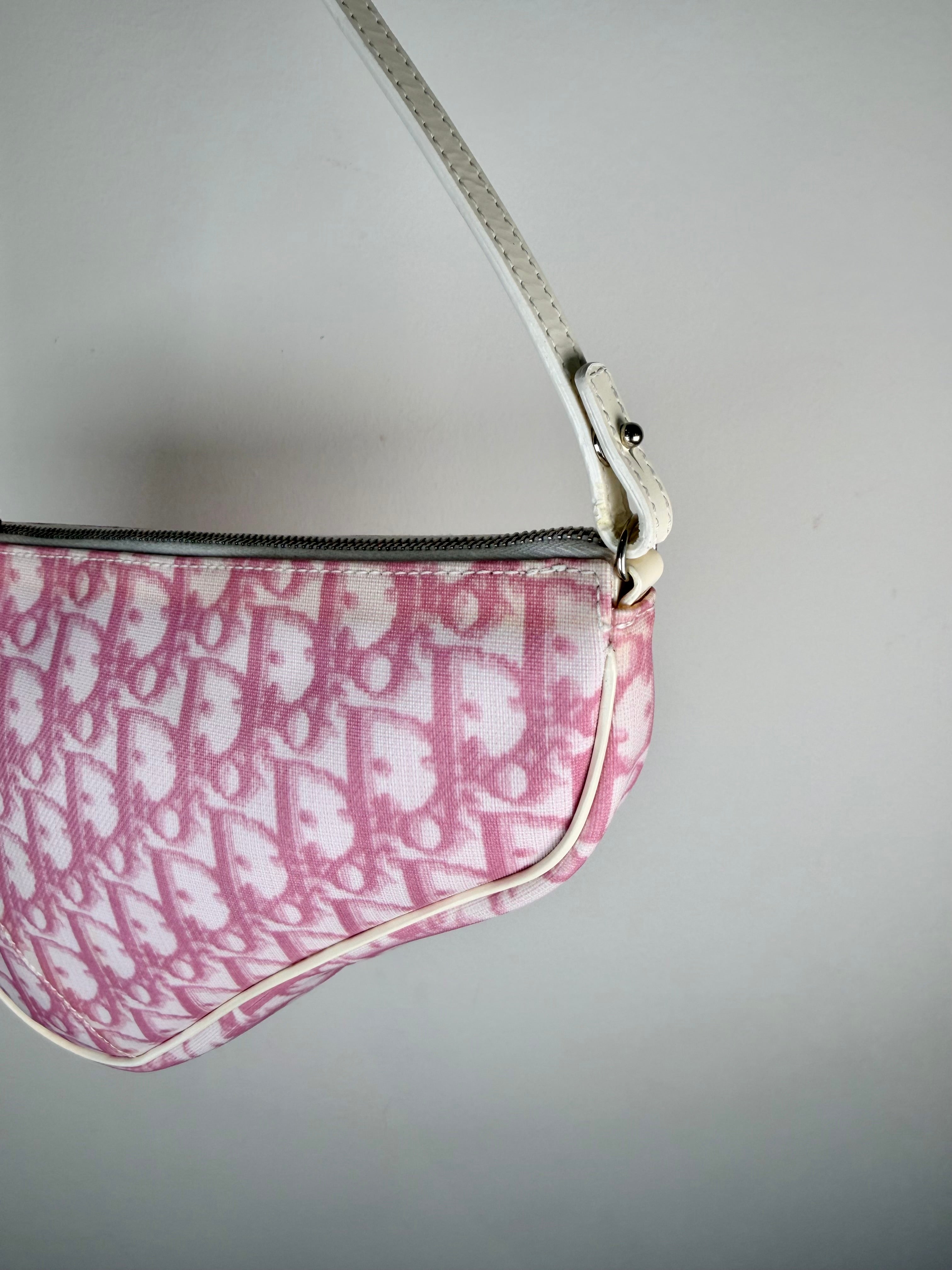 Christian Dior Trotter Monogram Saddle Pochette