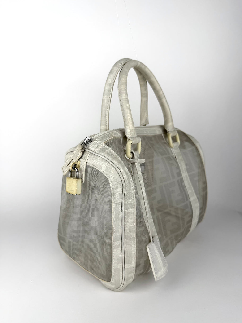Fendi Mesh Mini Boston Bag