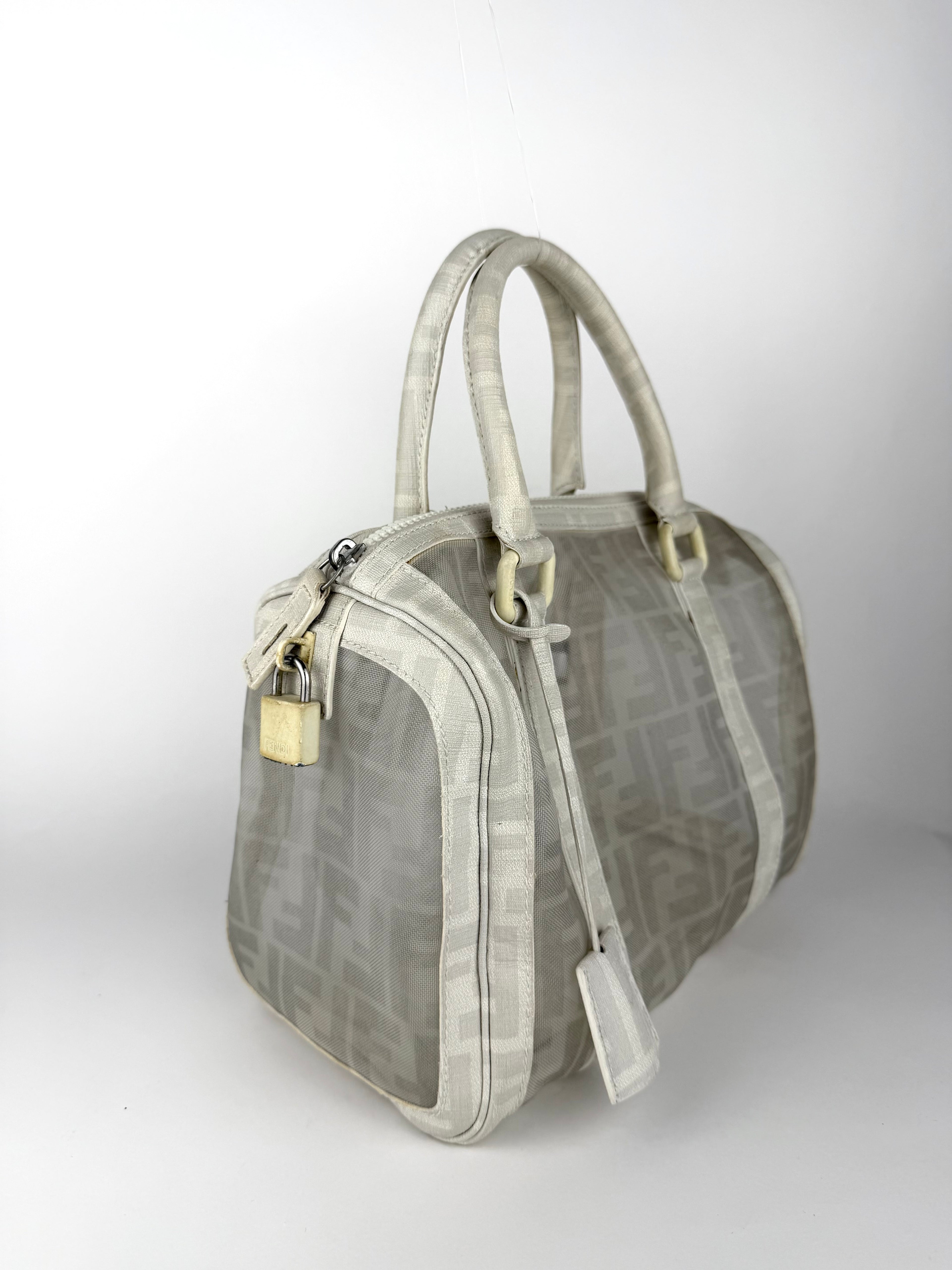 Fendi Mesh Mini Boston Bag