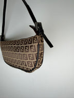 Fendi Zucchino Pochette in Brown