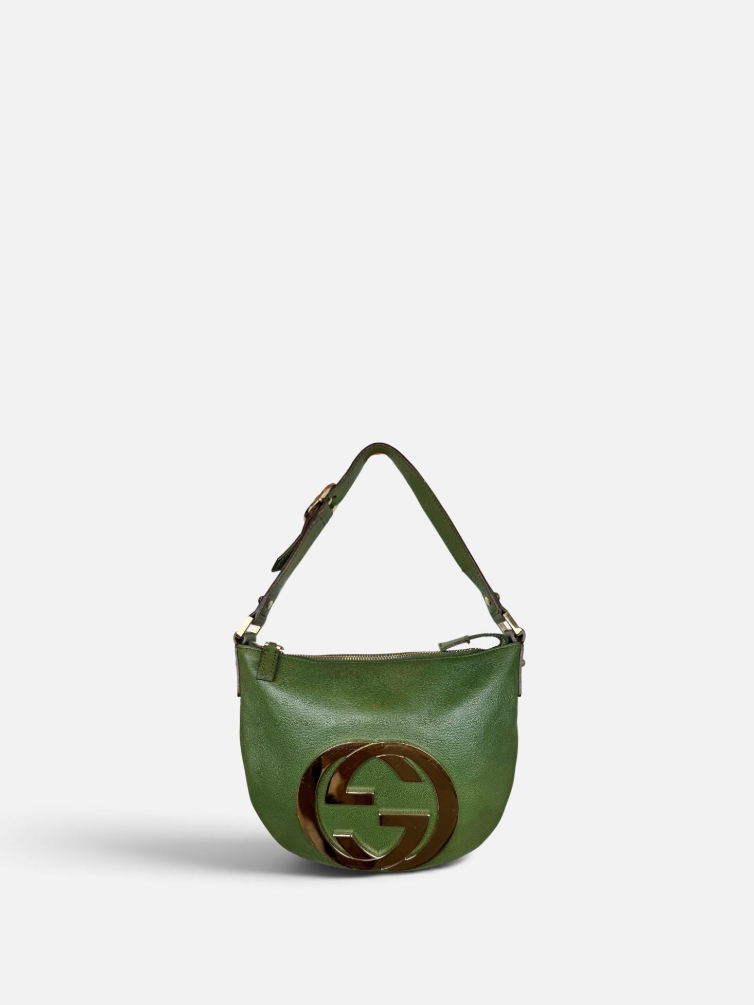 Gucci Blondie Logo Leather Shoulder Bag