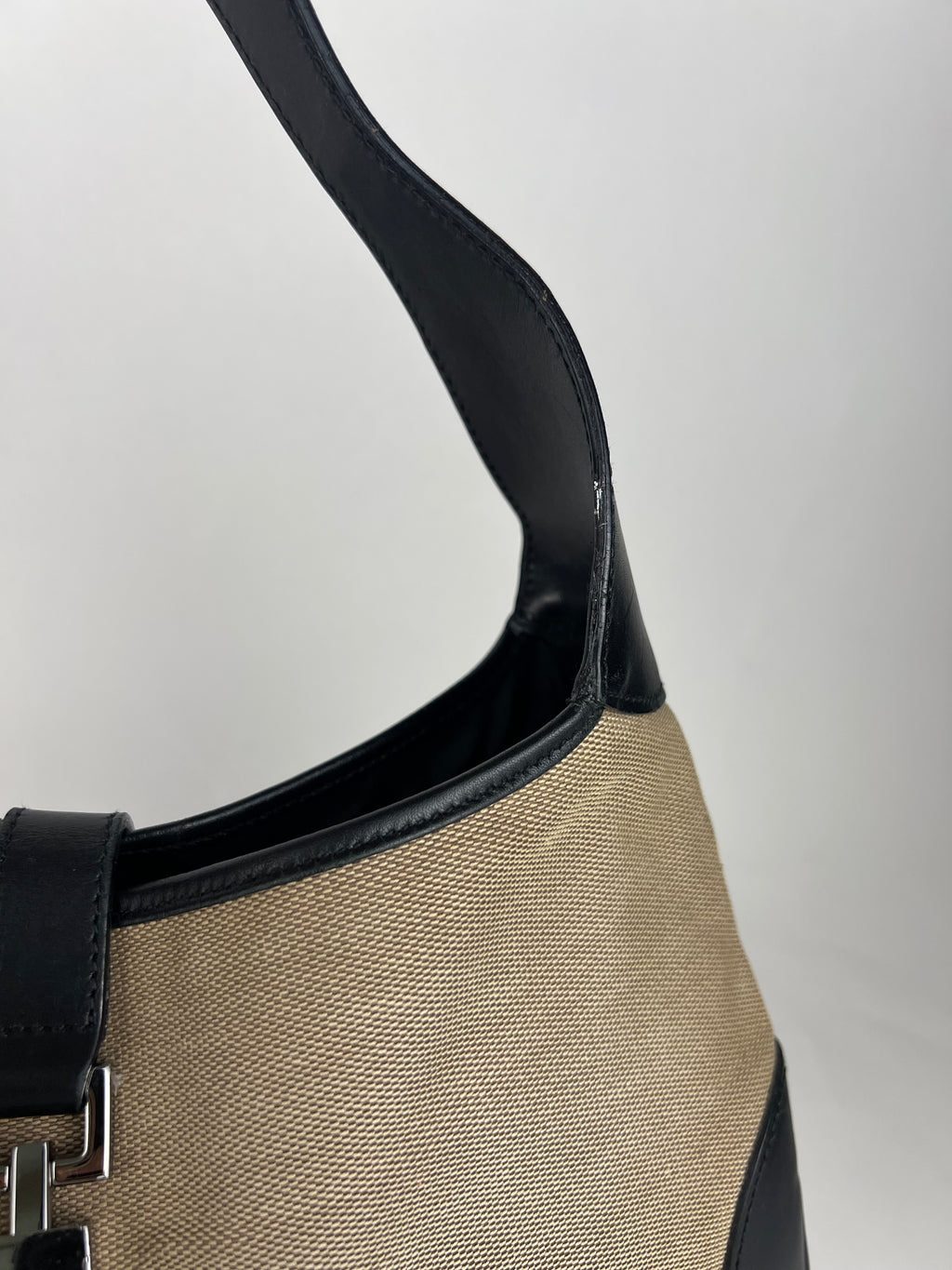 Gucci Jackie Canvas Shoulder Bag