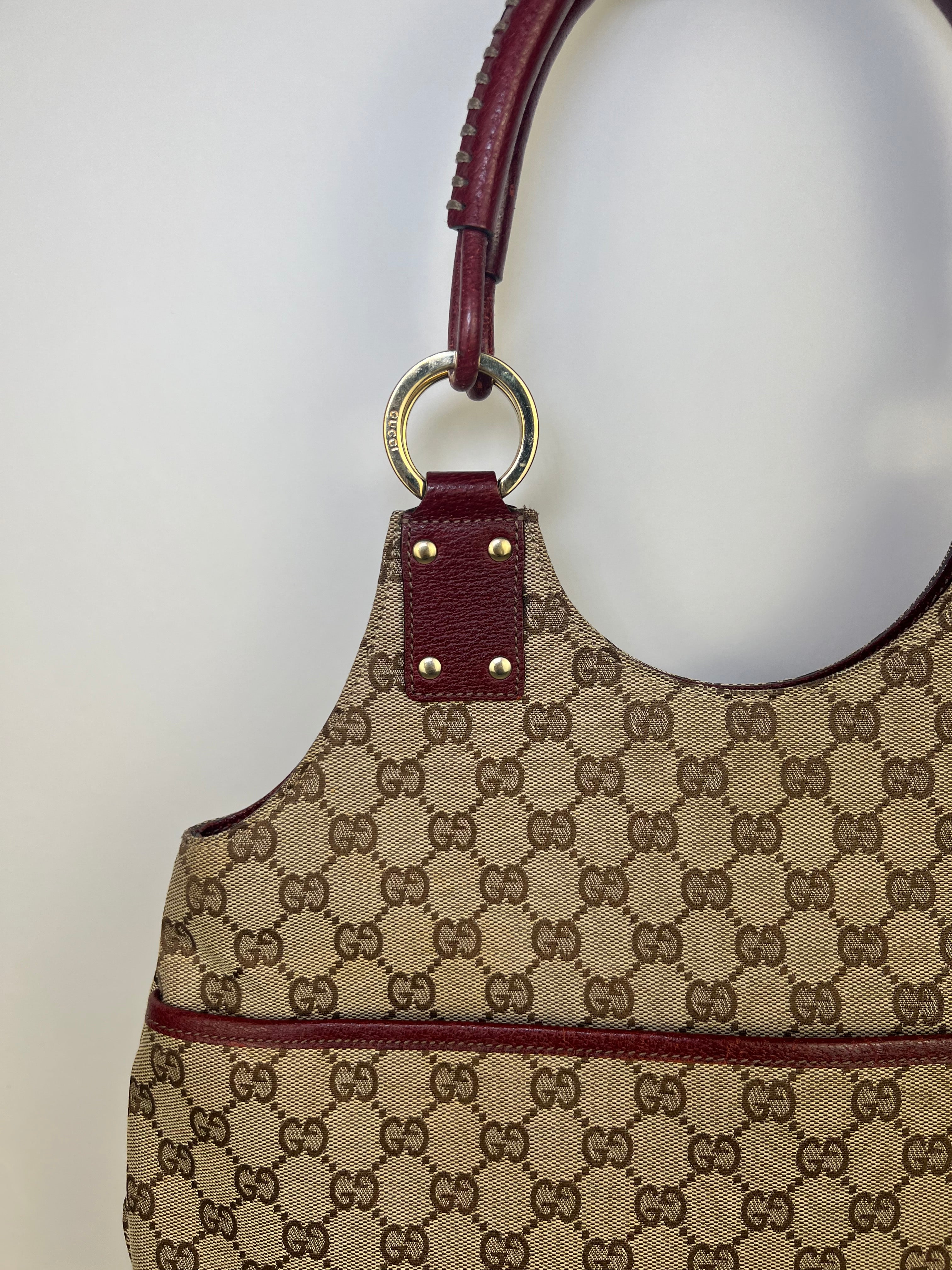 Gucci Canvas Hobo Bag