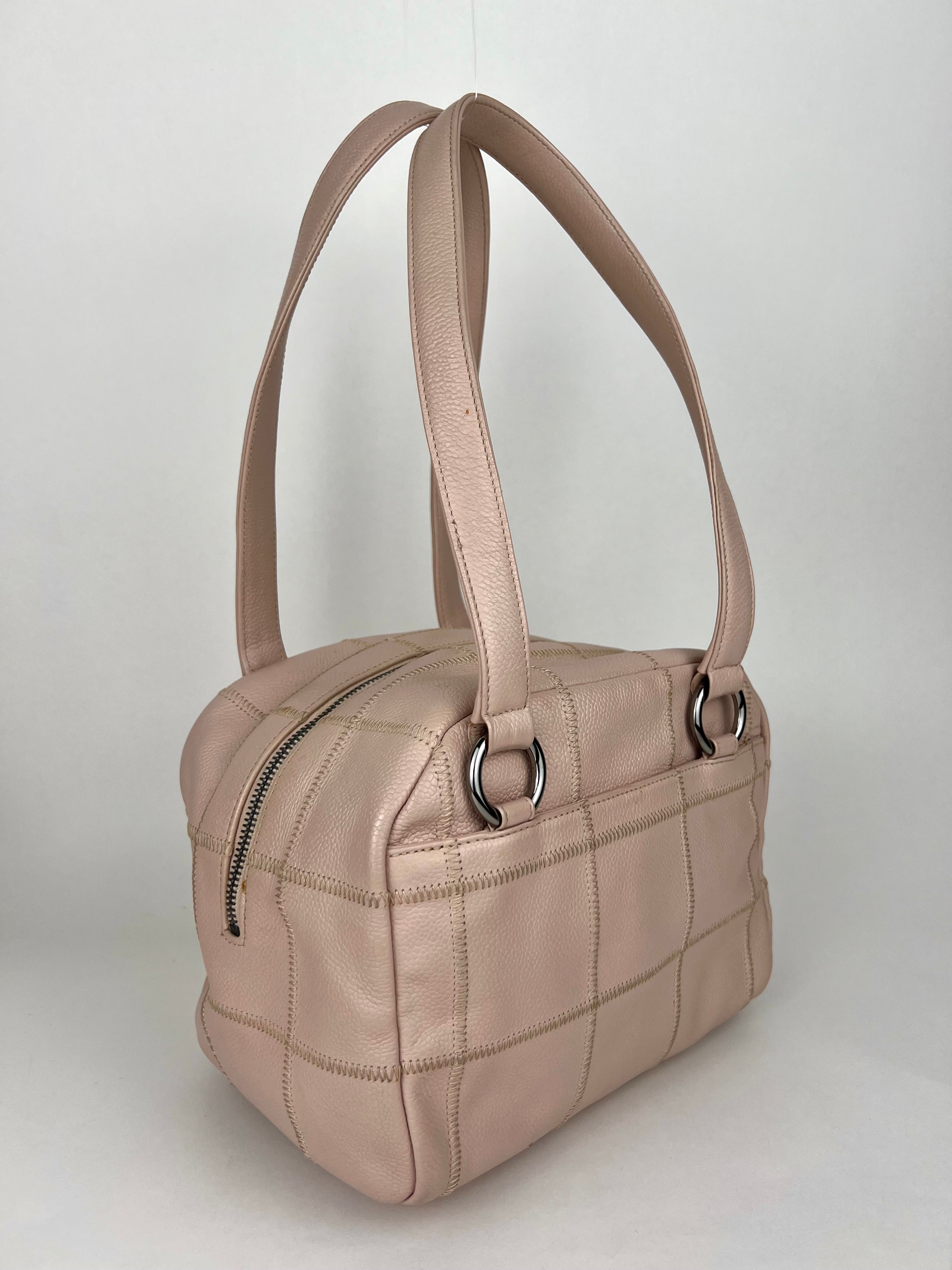 Chanel Caviar Dusty Pink Leather Shoulder Bag