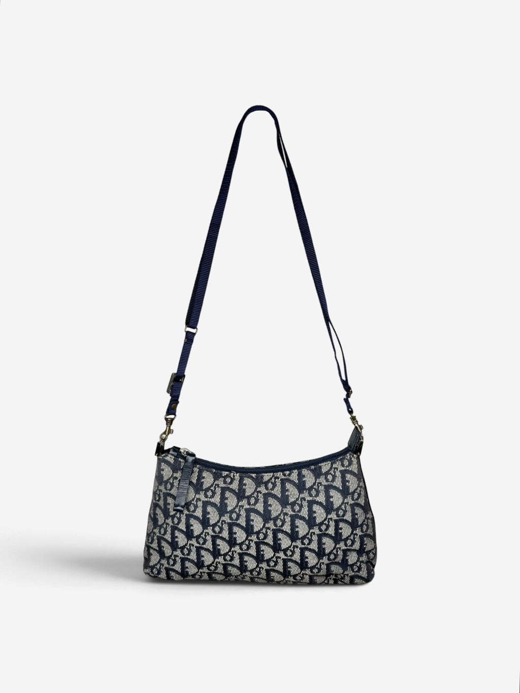 Christian Dior Navy Trotter Shoulder Bag
