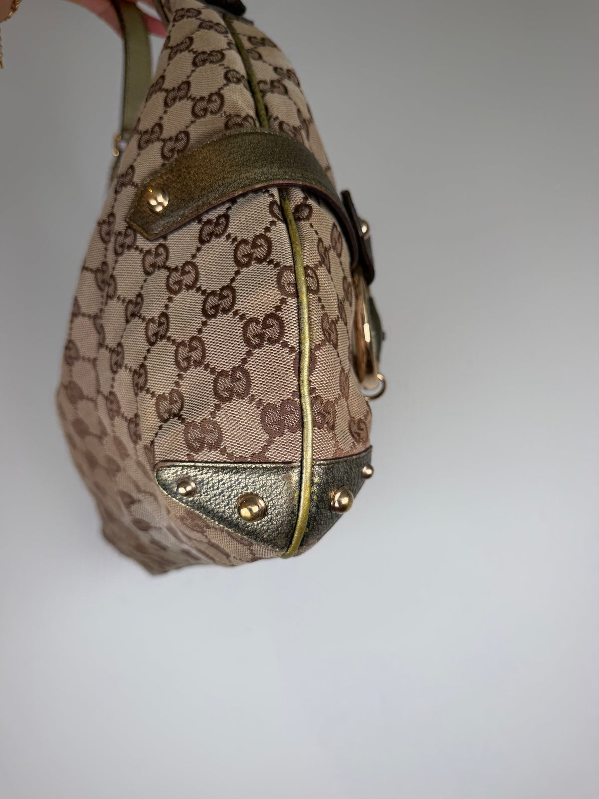 Gucci Horsebit Chain Shoulder Hobo Bag