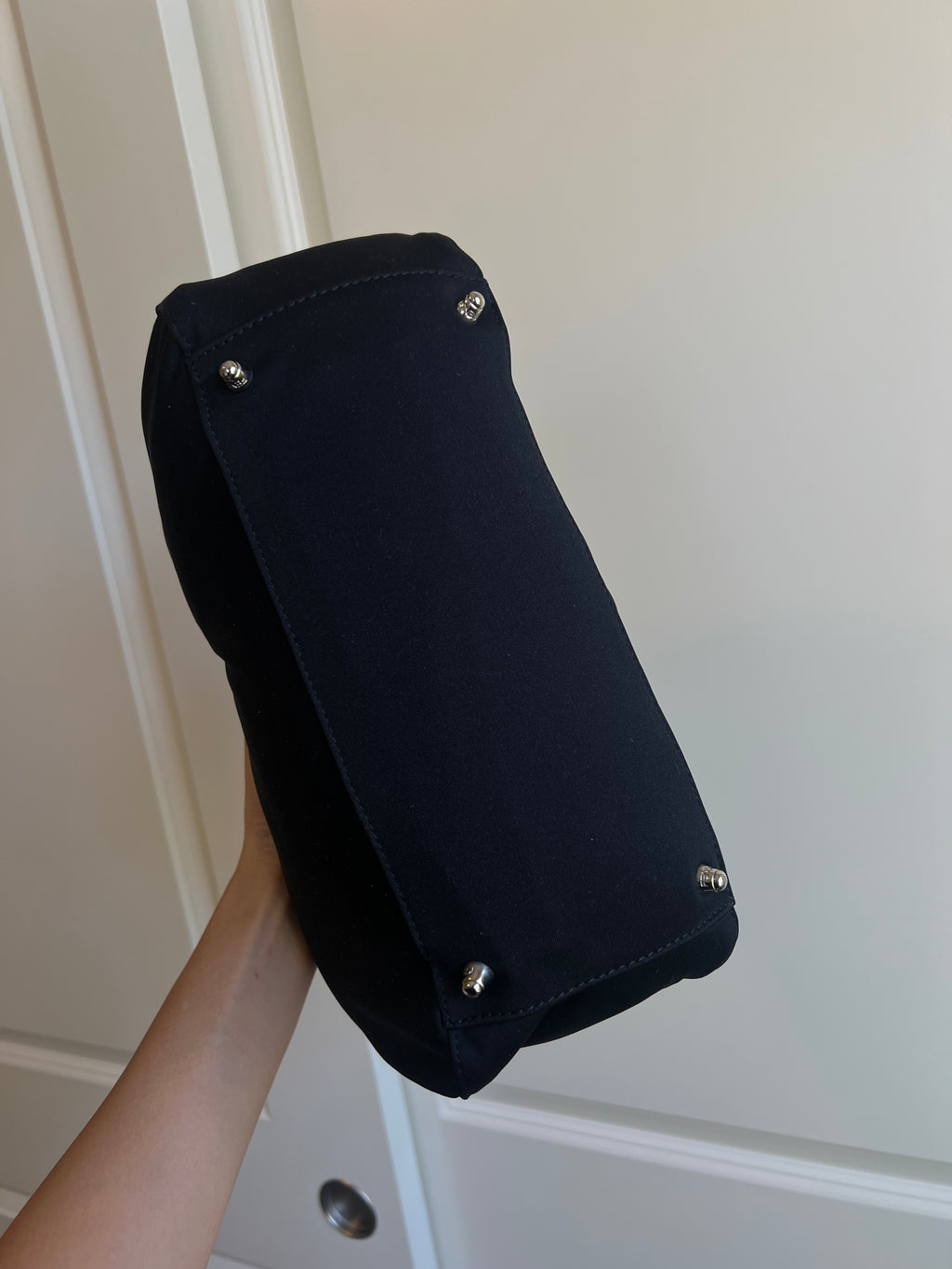 Fendi Black Nylon Mini Tote Bag