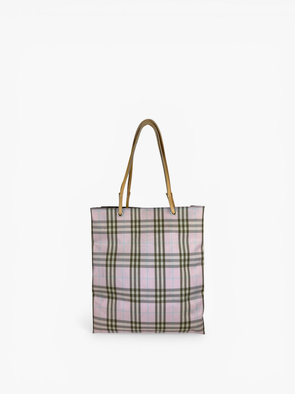 Burberry Check Pink Shopping Tote Bag