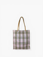Burberry Check Pink Shopping Tote Bag