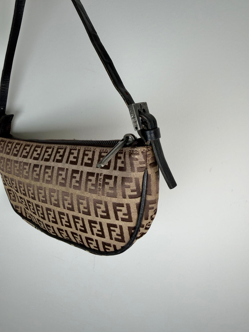 Fendi Zucchino Pochette in Brown