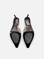 Miu Miu Maroon Mesh Mules