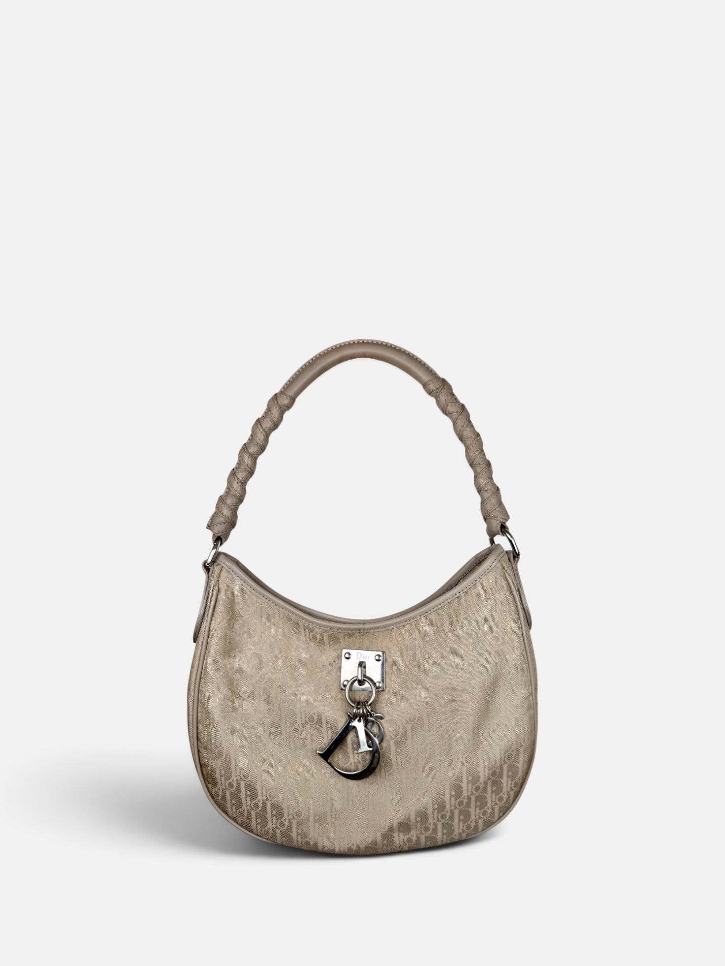 Christian Dior Cream Diorissimo Lovely Charms Hobo Bag