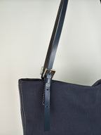 Fendi Swirl Logo Navy Tote