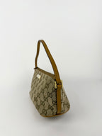 Gucci Tan Monogram Boat Pochette Bag