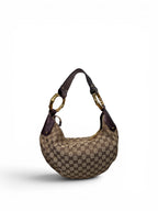 Gucci Croissant Monogram Bamboo Hardware Bag