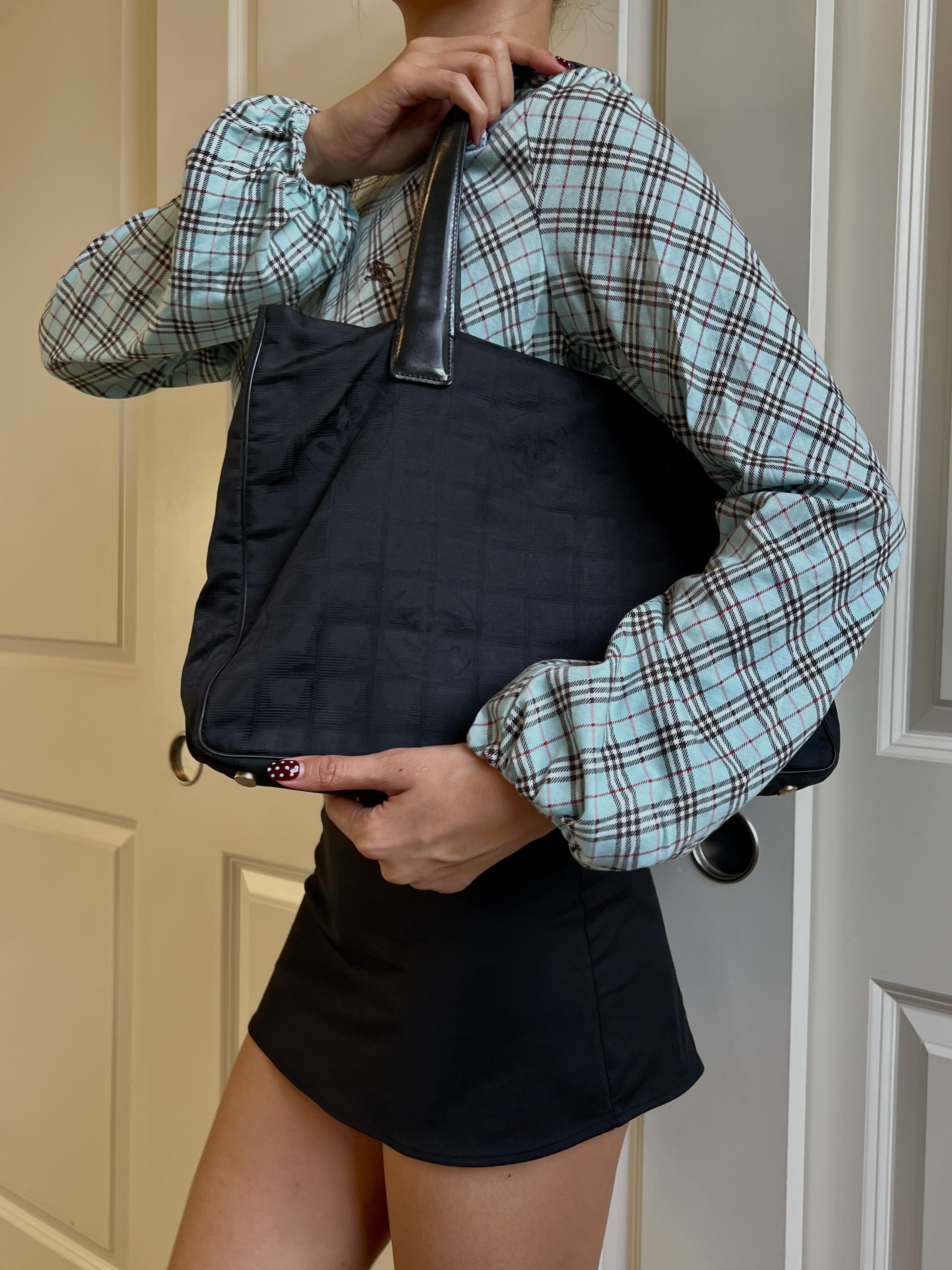 Chanel Ligne Black Travel Tote