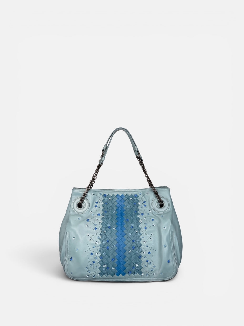 Bottega Veneta Intrecciato Embroidered Shoulder Bag