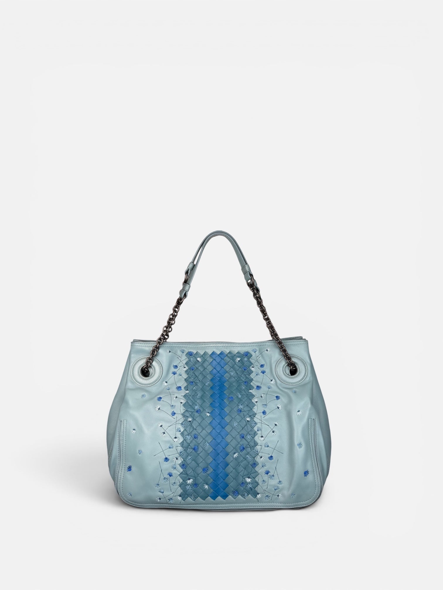Bottega Veneta Intrecciato Embroidered Shoulder Bag
