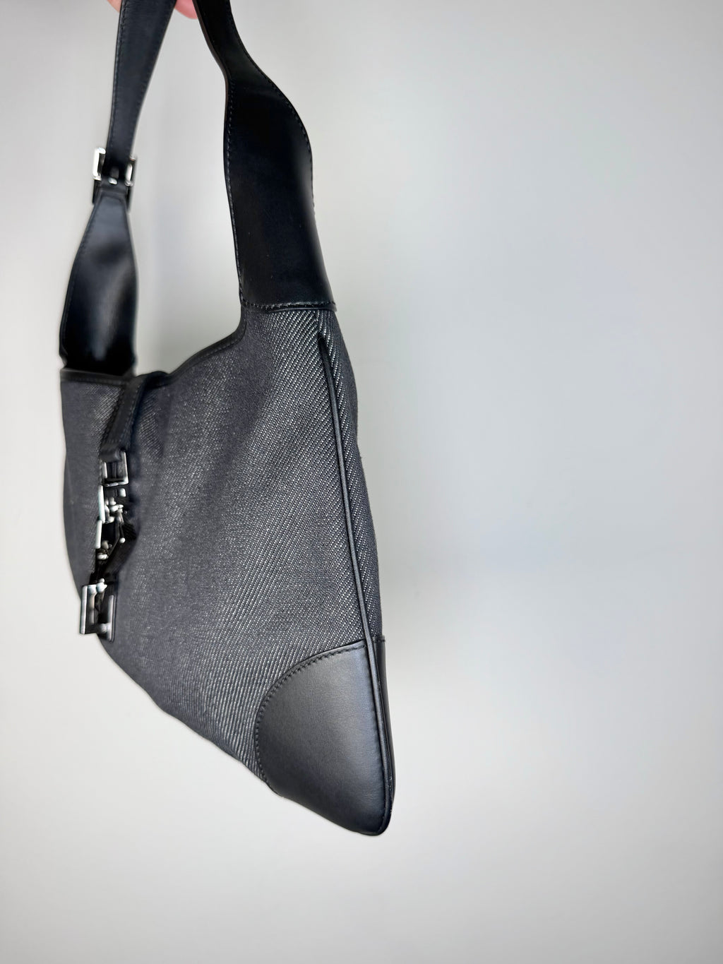Gucci Denim Jackie Shoulder Bag